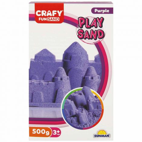 Nisip senzorial modelabil Fun Sand 500 gr culoare Mov CRAFY CFS00002235 - imagine 7